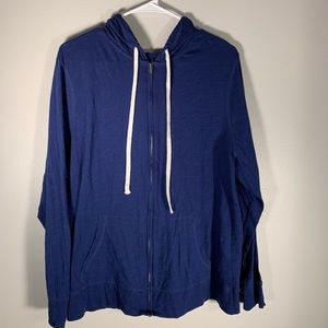 Gently worn navy Old Navy zip up hoodie